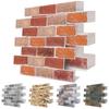3D 10pcs Stone Grain Frosted Foam Tile Sticker Self-Adhesive Kitchen Bathroom American Wall Decoration Waterproof Oil Proof