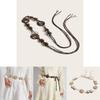 Bohemian Cotton Linen Handmade Waist Belt For Women With Knot Closure For Casual Dresses