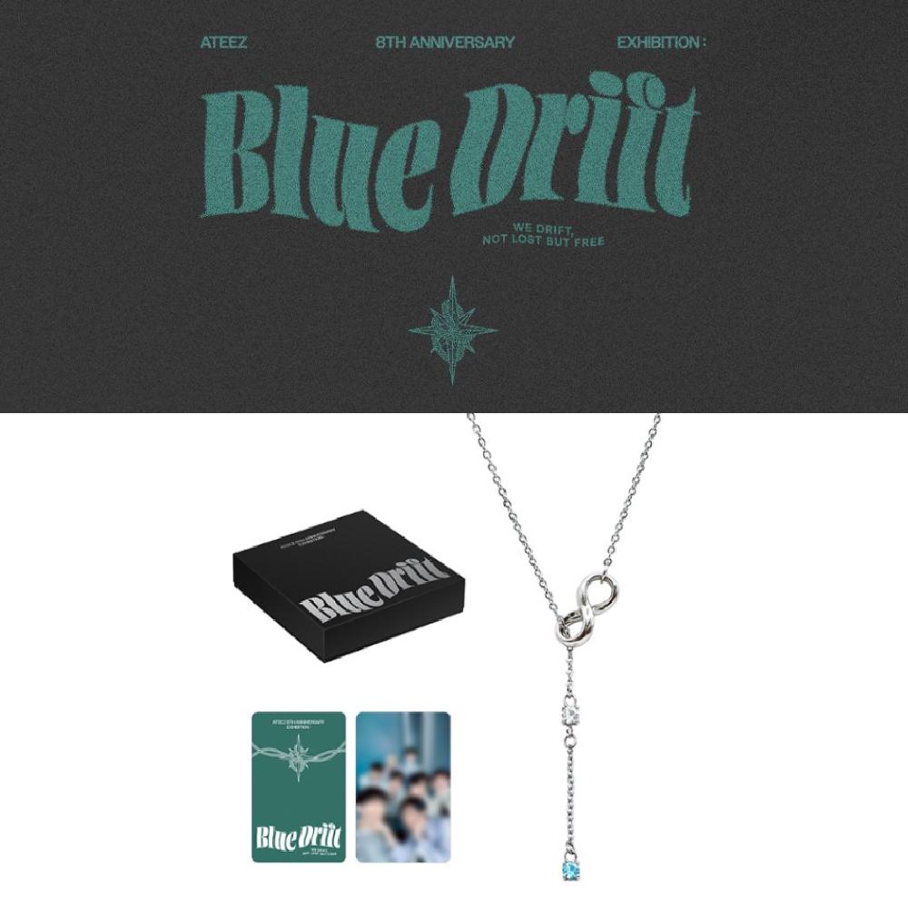 Pre-order ATEEZ 8th Anniversary Exhibition Blue Drift Necklace