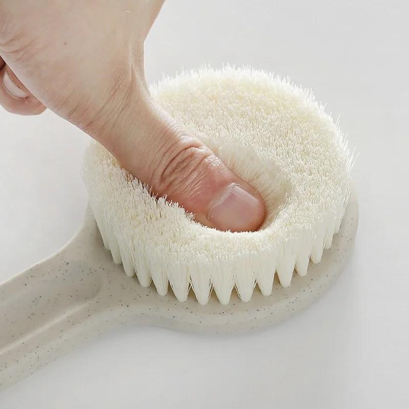 NOVÝ Plastový Kartáč na Záda do Vany a Sprchy s Dlouhou Rukojetí Drbátko Kartáče na Čištění Pokožky Těla pro Koupelnové Doplňky Čisticí Nástroj