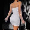 2024 Fashion Special Women's Clothing Long Sleeves Mesh Dress Sexy Sexy Black Fishnet Skirt Bodycon Dress