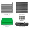 2.4x4M  7.87x13.12FT Large Collapsible Backdrop Stand Heavy Duty with Green Backdrop Green Screen Backdrop Kit with