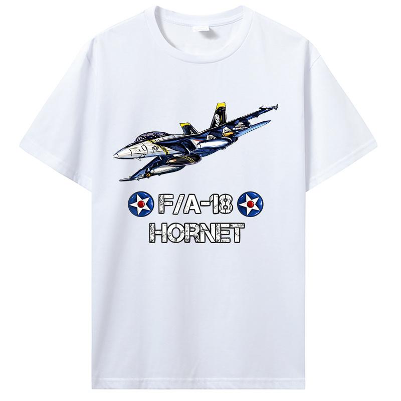 Vintage Flying F18 Hornet Navy Aviation Pilot Gift Tshirt Tees Unisex Cottno T Shirt Streetwear