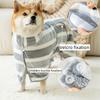 Striped Bathrobe For Cats And Dogs Bath Towel Soft All-wrapped Quick-drying Absorbent Bath Towel Pet Comfort Coat