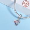 Newcopperforever Sister Love Colorful Butterfly Charm Bead Fit Original Bracelet Diy Fine Jewelry Gifts For Women