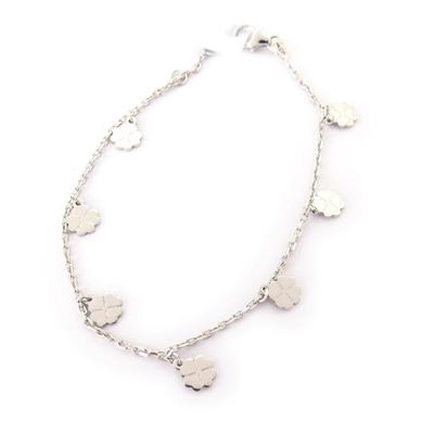 [K3850] - Silver Bracelet 'Clover'