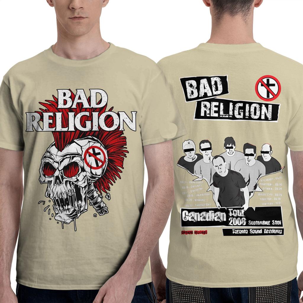 Bad Religion  T Shirt Men  Streetwear Cotton T-Shirts Beach Crewneck Harajuku Tees Pattern Oversize Tops