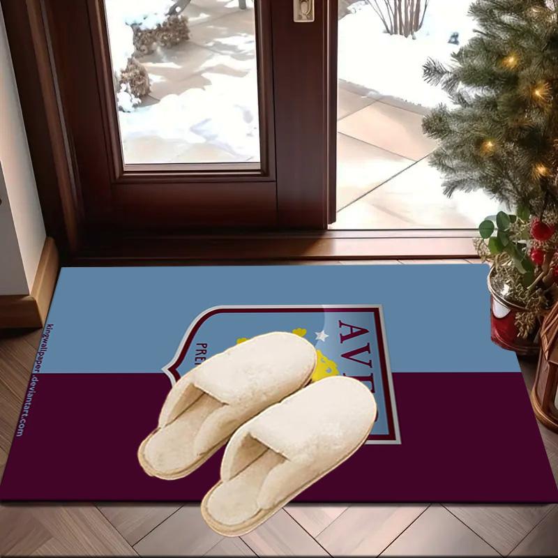 Aston Villa Crest Design Area Rug for Office, Chair Rug, Decorative Carpet Livingroom Mat, Large Size Fan gifts Christmas gifts