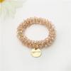 Fashion Crystal Pearl Hair Ties High Elastic Beaded Scrunchies Women Girls Ponytail Holder Rubber Band Bohemia Party Headwear