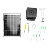 4W Solar Panel with 5V Type C 360 Degrees Adjustable Mount for Outdoor Security Camera Smart Locks Camping Lights