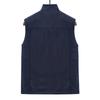 Reversible Sleeveless Jacket Men's Vest Coat Winter Waistcoat Thick Warm Fleece Workwear Tops Cargo Vest Windbreaker New Fashion