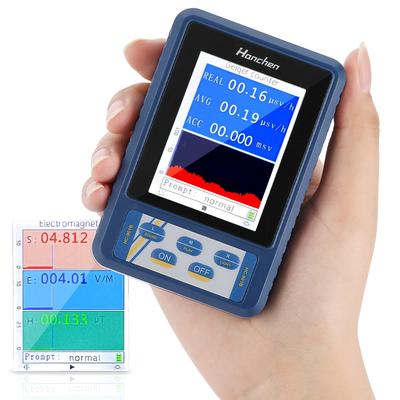 Hanchen Geiger Radiation Meter Radiation Detector X Electromagnetic Wave Easily Measures and Gamma Portable Digital High Sensitivity and Includes