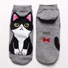 5PCS/set of Five Pairs of Cute and Comfortable Cartoon Cat Socks - Breathable and Sweat-absorbing Animal Pattern Casual Socks