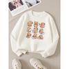 European sizes Adorable Capybara-Themed Crewneck Sweatshirt for Kids, Featuring a Food-Eating Design. Ideal for Both Sports And Casual Occasions