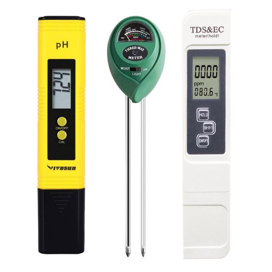 

TDS EC Meter 3 в 1 тестер почвы с индикатором влажности и pH-тестом для сада, фермы, газона в помещении и на открытом воздухе
