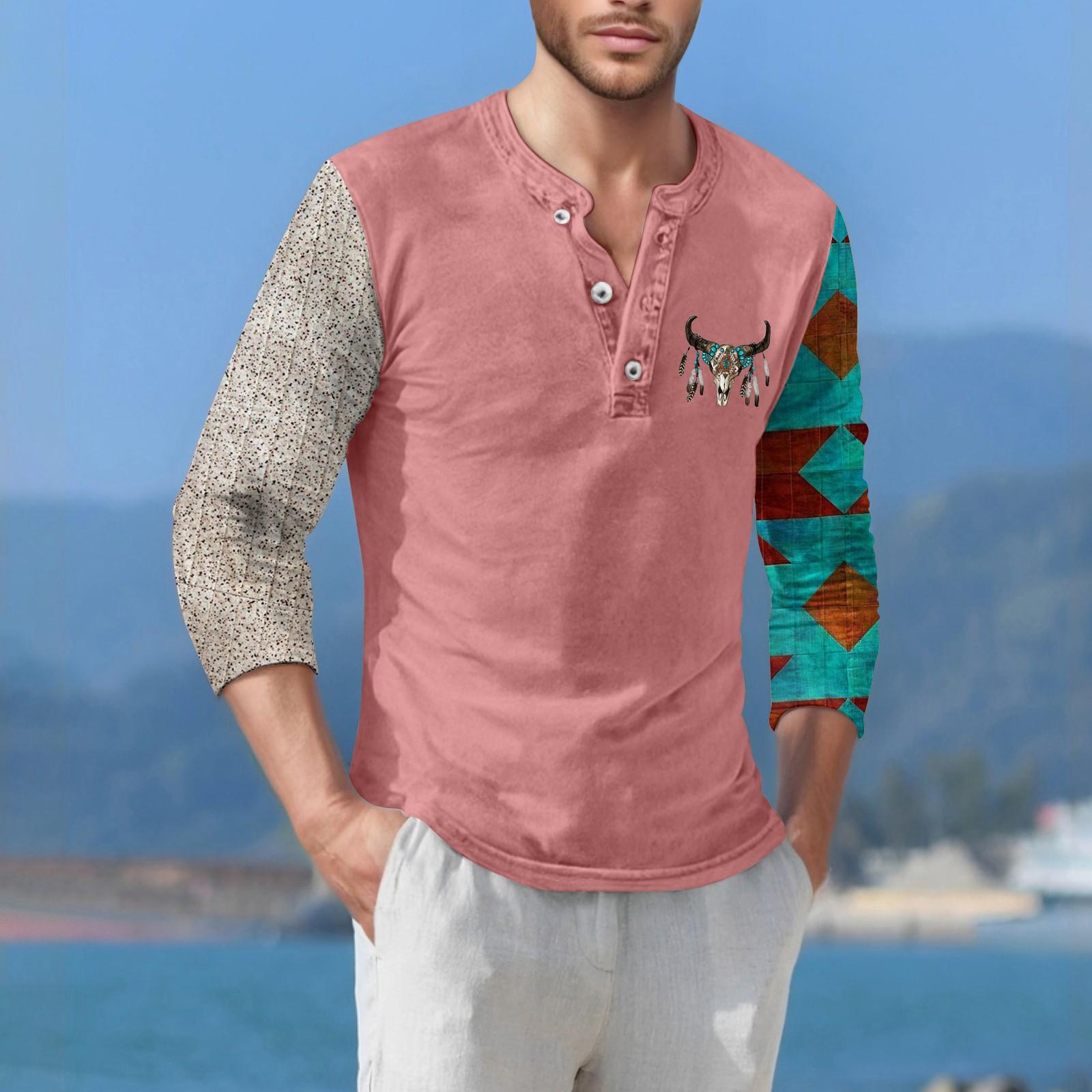 

Мужская футболка уличная повседневная мода с коротким рукавом XXXL розовый