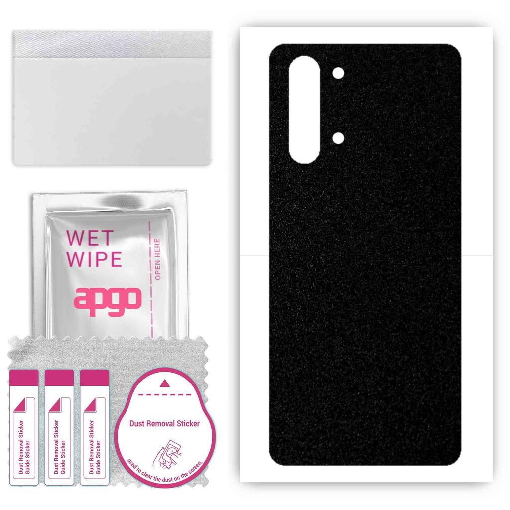 apgo Adesivo Skin Protettiva per la parte posteriore compatibile con Oppo Reno 3 A, Pellicola Avvolgente, Foglio, Vinile - Modello Nero Opaco