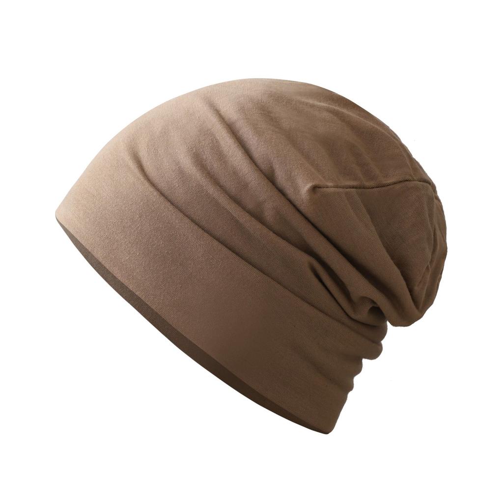 Cold hat men's new baotou hat solid color stacking hat popular double-layer pullover hat thin confinement hat headgear hat