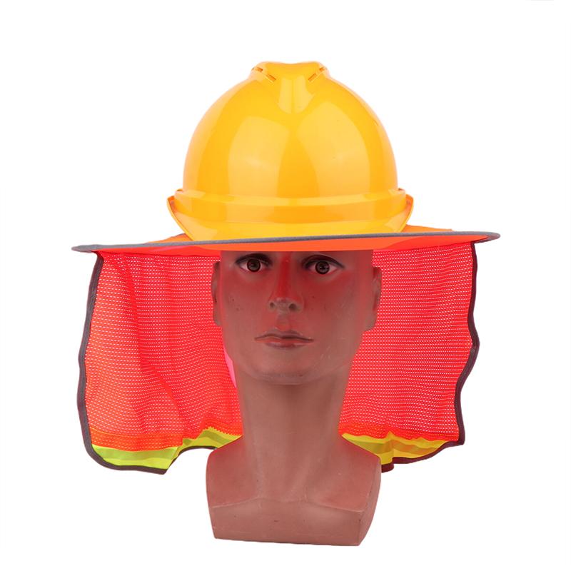 1 Piece Neck Shield Helmets Reflective Hat Summer Sun Shade Safety Hard Hat Brim Reflective Cap Cover For Construction Workers