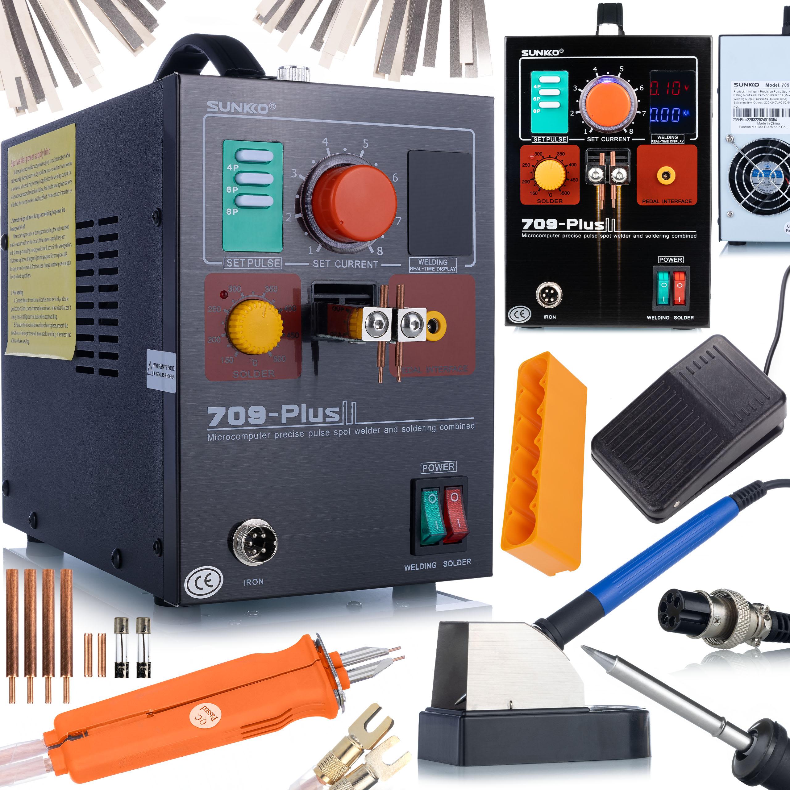 

Rosfix Zgrzewarka do Ogniw Sunkko 709 Plus – Wydajne Zgrzewanie Baterii | System Chłodzenia Mikroczipem | Wysoka Moc i Przenośność