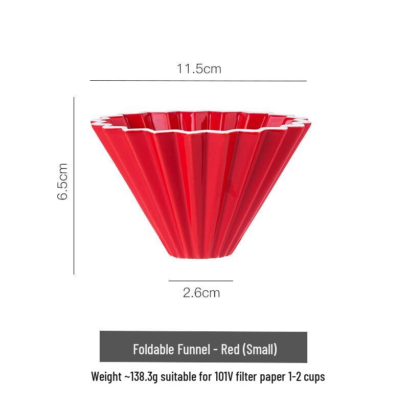 oeny Ceramic Origami Pour-Over Coffee Dripper