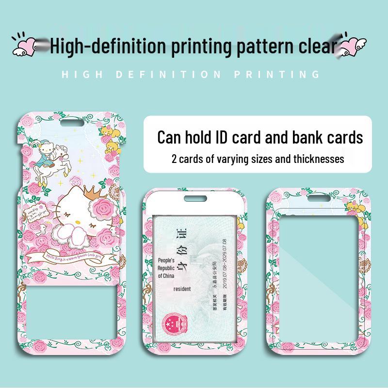 Sanrio Cartoon Student ID Card Holder - Cute Campus, Work, Bus, Subway, Meal Card Case