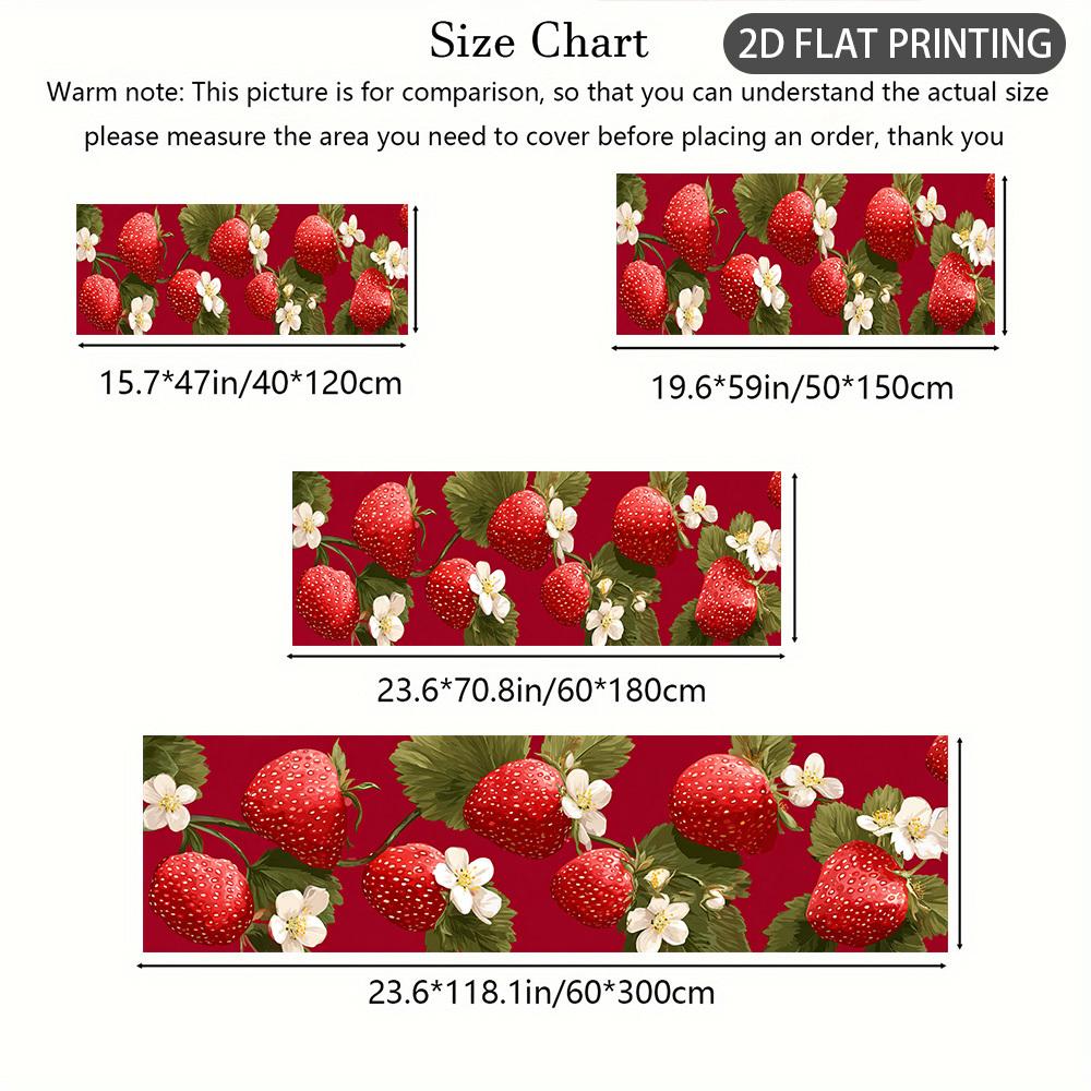 1Pcs Country Style Non-Slip Washable Area Rug Runner for Entryway, Living Room, Bedroom & Patio
