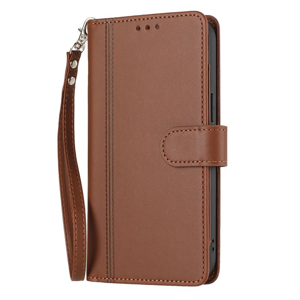 Leather Wallet Flip Case For XiaoMi Poco C95 C81 Pro PU with 9 Card Slots and Wrist Strap