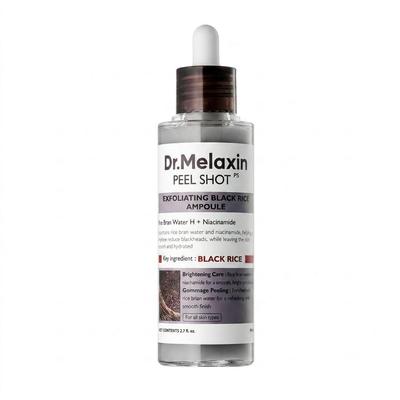 Dr. Melaxin Peel Shot Gommage Black Rice Ampoule Smoothing and Moisturizing Facial Serum 80ml