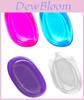 High-quality Soft Jelly Silicone Powder Puff Set For Makeup Leaf Drop Shape Easy To Clean Non-stick