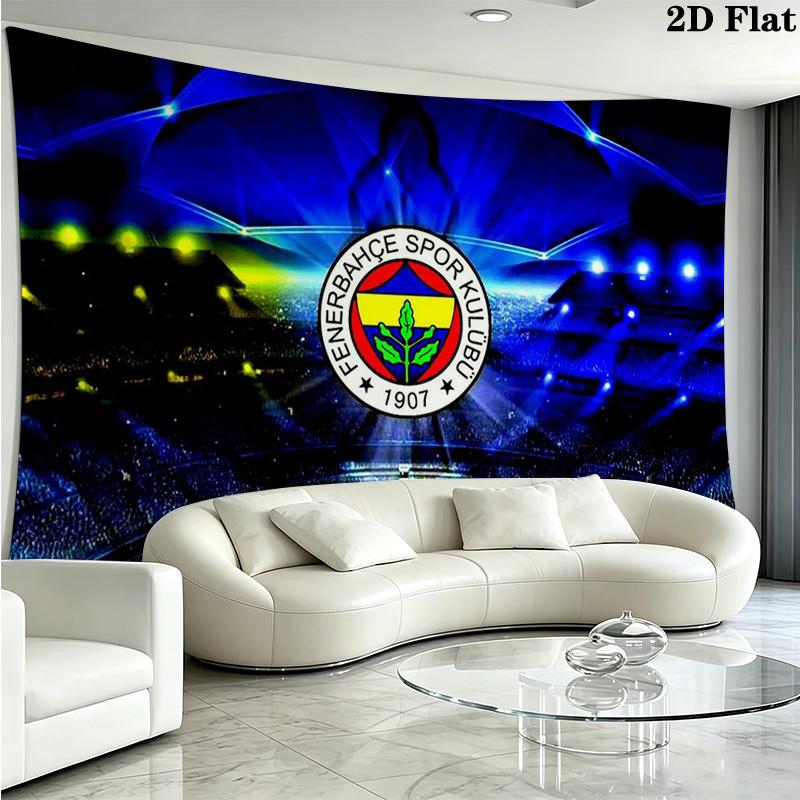 Fenerbahce sk Wall Tapestry Aesthetic Wall Hanging Printed Fabric Blanket Decorative Tapestries for Bedroom Living Room Home Decor