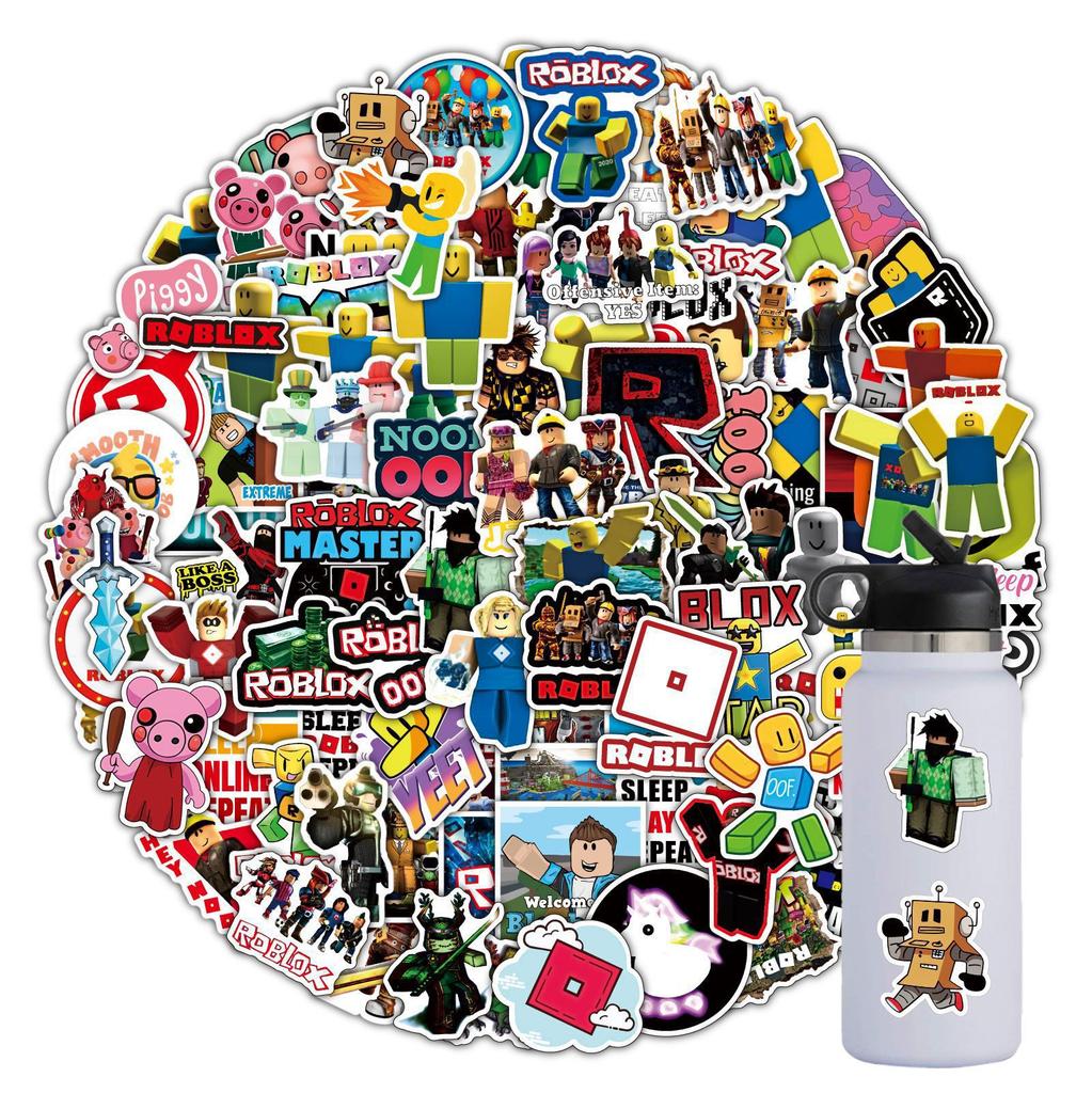 Roblox Stickers 100 Pcs Self Adhesive Water Resistant Vinyl Decals Designed For Laptop Luggage Notebook Children Activity Fans Creative Stickers