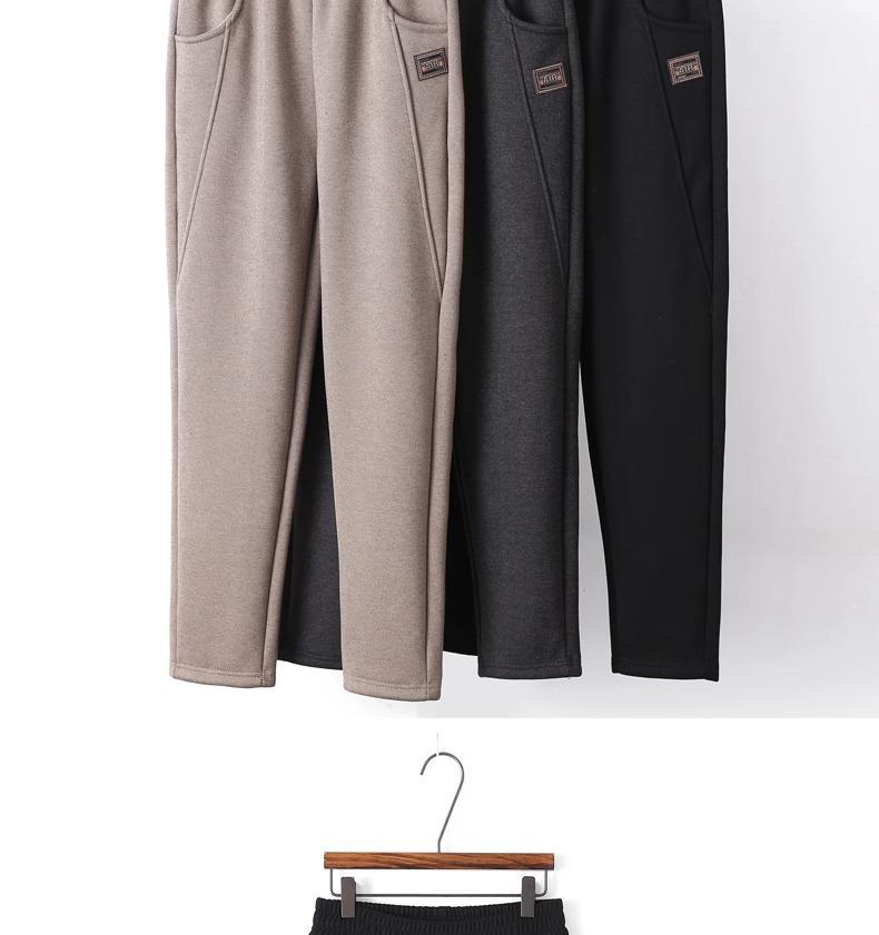 Women's Fleece-Lined Harem Pants for Spring, Autumn, and Winter – Ideal for Middle-Aged and Elderly