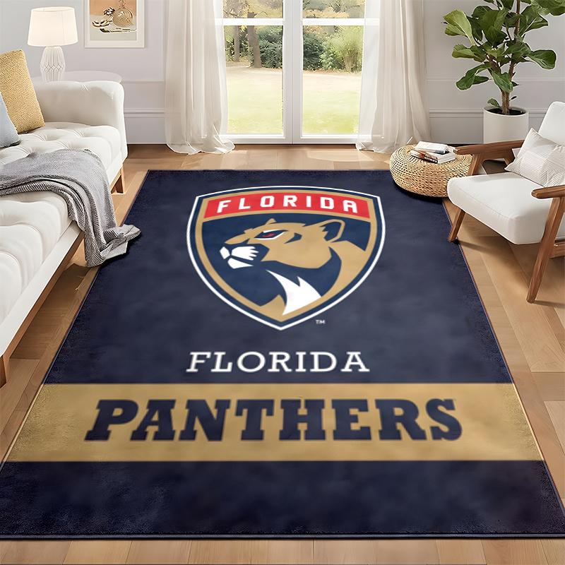 Florida Panthers Carpet Door Mat for Living Room or Bedroom Protective Mat Under Chair Office Decoration Christmas Gift Birthday Present