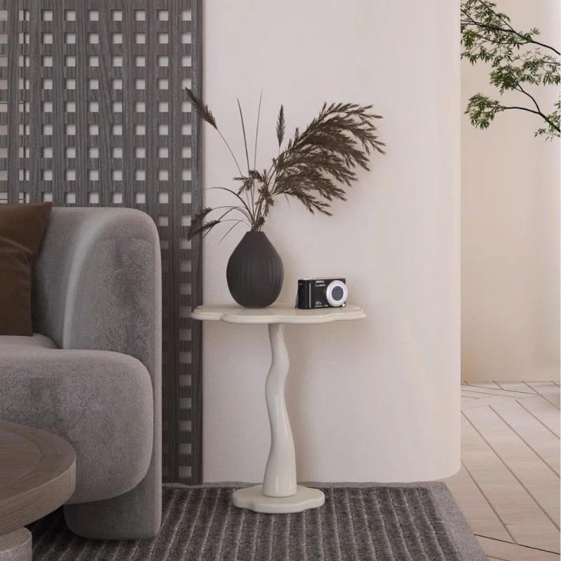 Nordic Sofa Side Table, Vintage Coffee Table, Elegant Bedroom Bedside Table, Stylish Coffee Table for Small Apartment