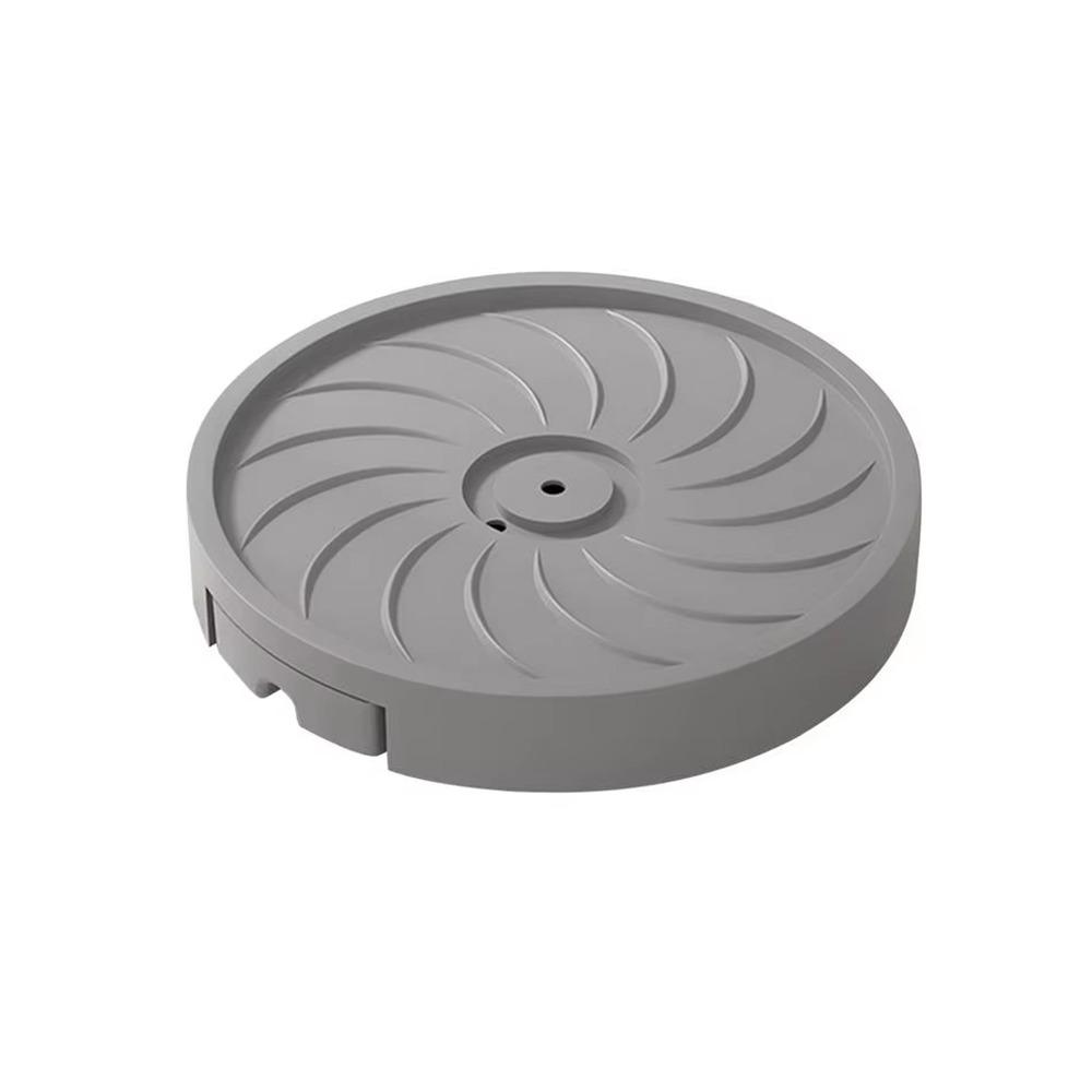 Round Plant Roller Base 4 Thicken Wheels Silent Rolling Flower Pot Tray High Load Bearing with Drainage Tray Flower Pot Mover