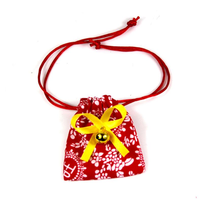 Haustier Katze Hund Roter Umschlag Spucktuch Haustier Segnungstasche Lätzchen Set Neujahrskleidung Zubehör Haustier