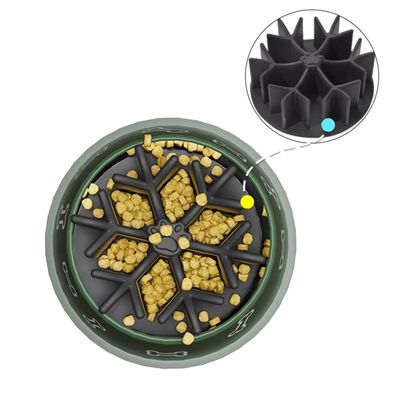 M-Moderní-Pet Pomalý krmič Miska na pomalé krmení Vložka do psí misky Design proti dušení pro pomalé krmení