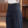 Wide-Leg Overalls Pants Women Spring Autumn Drape High Waist Trousers Loose Slim Narrow Straight Pants Female