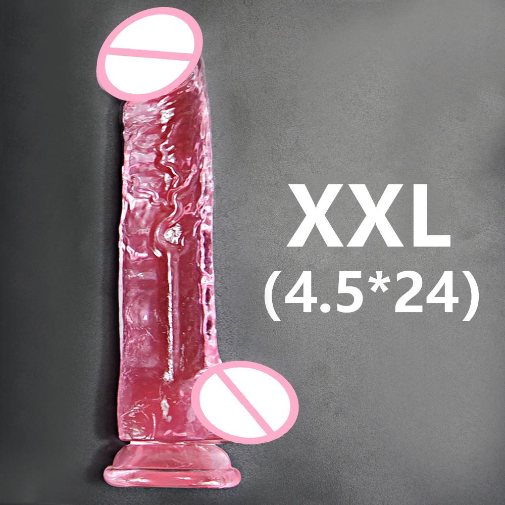 Nowe realistyczne Dildo erotyczne galaretki Dildo z super mocną przyssawką zabawki erotyczne dla kobiet mężczyzn sztuczny Penis g-spot symulacja