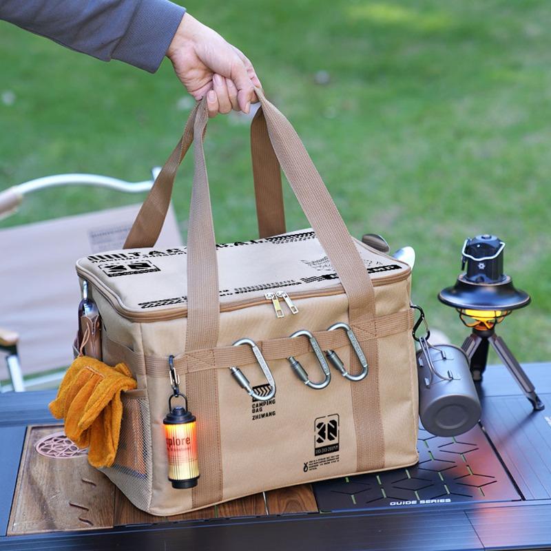 Outdoor Folding Storage Box, Picnic Camping Storage Box, Tableware, Kitchenware, Outdoor Tactical Storage Bag, Large Capacity