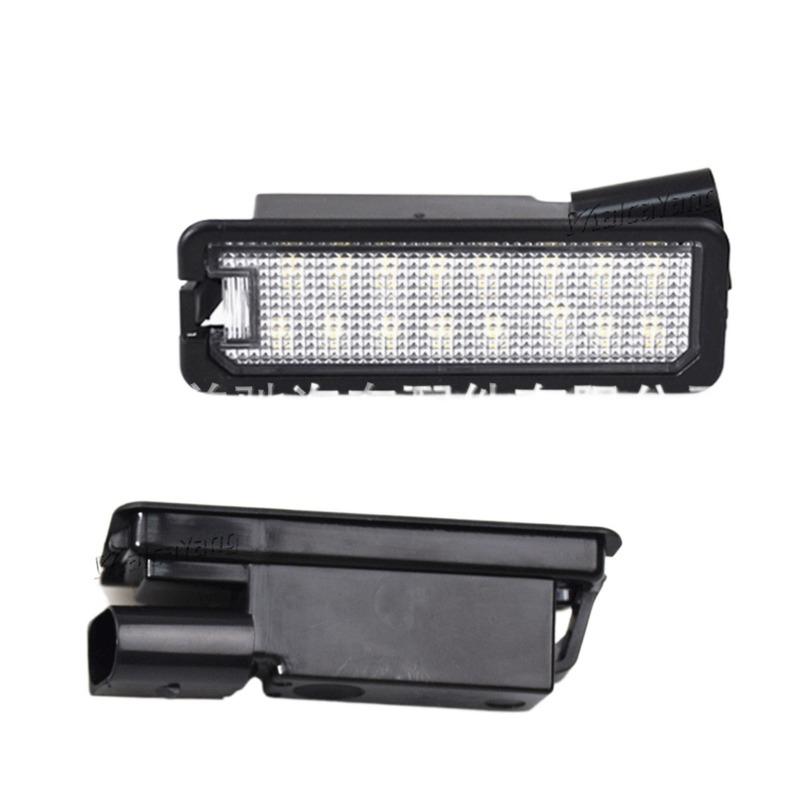 License Plate Light LED Compatible with Volkswagen Golf 4 5 6 7 Passat Car Accessories Auto Parts Rear Plate Built In Decoder