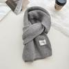 New Arctic Velvet Skin Friendly Knitted Scarf for Women Winter College Style Soft Korean Style Couple Travel Warm Scarf