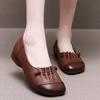Fashion All Match Comfortable Non Slip Pregnant Women Wear Retro Square Toe Women's Shoes