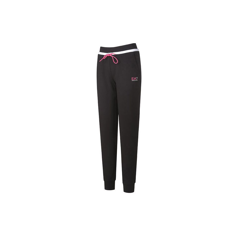Emporio Armani FW22 EA7 Series Logo Print Casual Sports Pants Women Pants Black 3LTP55-TJCZZ-1200