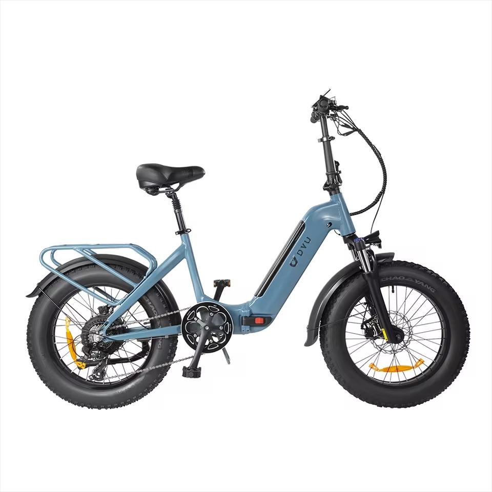 DYU FF500 Foldable Electric Bike 48V 13.5Ah Battery, 500W Motor, 20*4.0 Inch Tires, Range 78km E-Bike