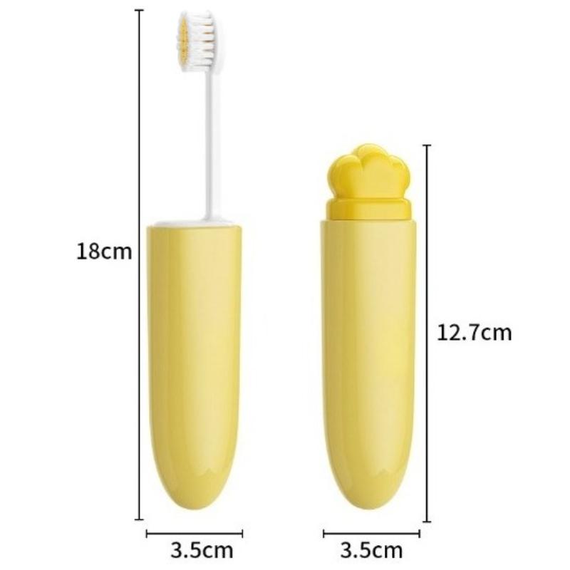 Brand-new Portable Travel-sized Folding Toothbrush and Toothpaste Set Multi-functional Soft-bristled Suitable for Adults
