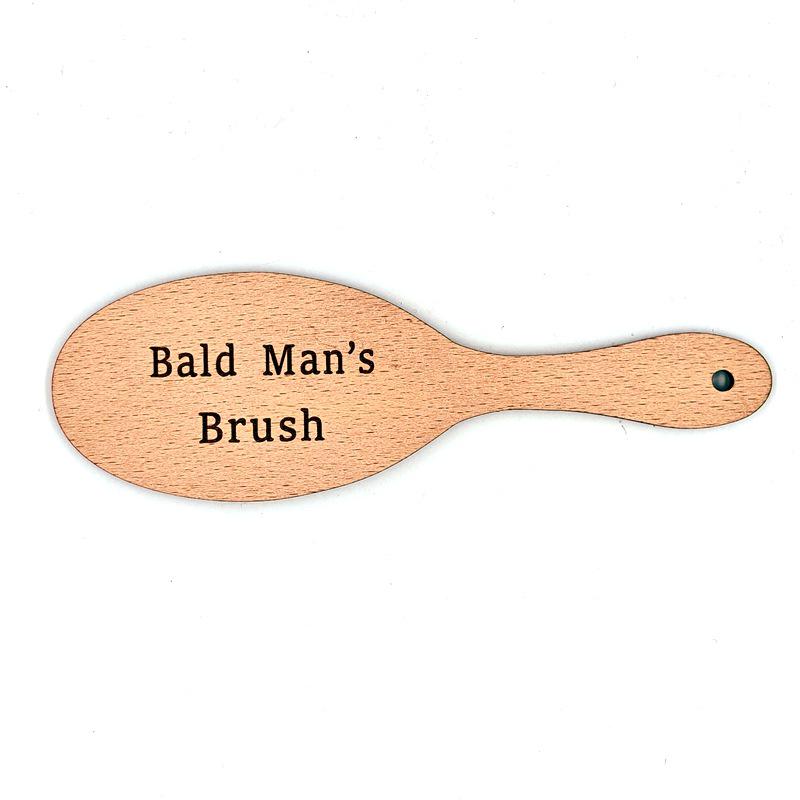 Bald Men's Wooden Comb: Novelty Gift Handicraft