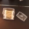 Acrylic Cotton Swabs Storage Holder Box Portable Transparent Makeup Cotton Pad