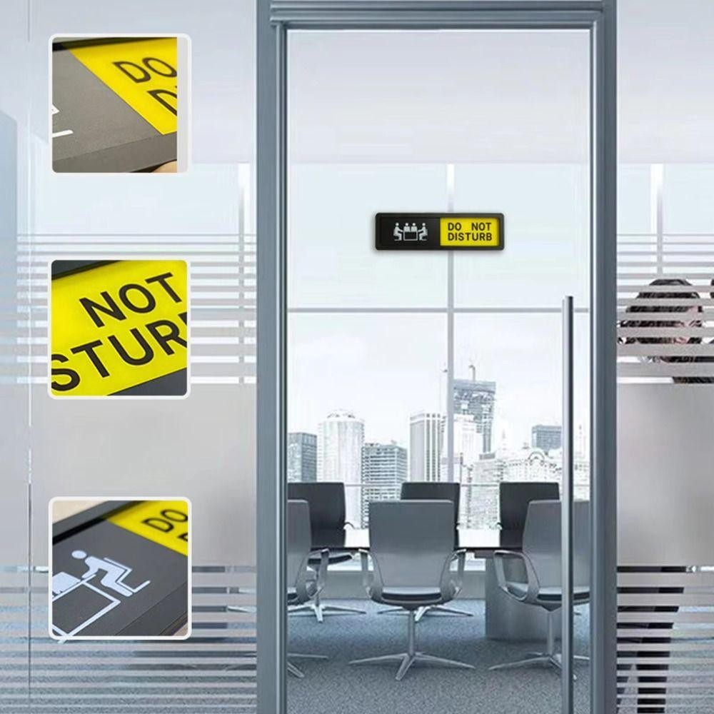 Clear Communication Privacy Sign Sliding Door Sign Sturdy Do Not Disturb Sign Bathroom